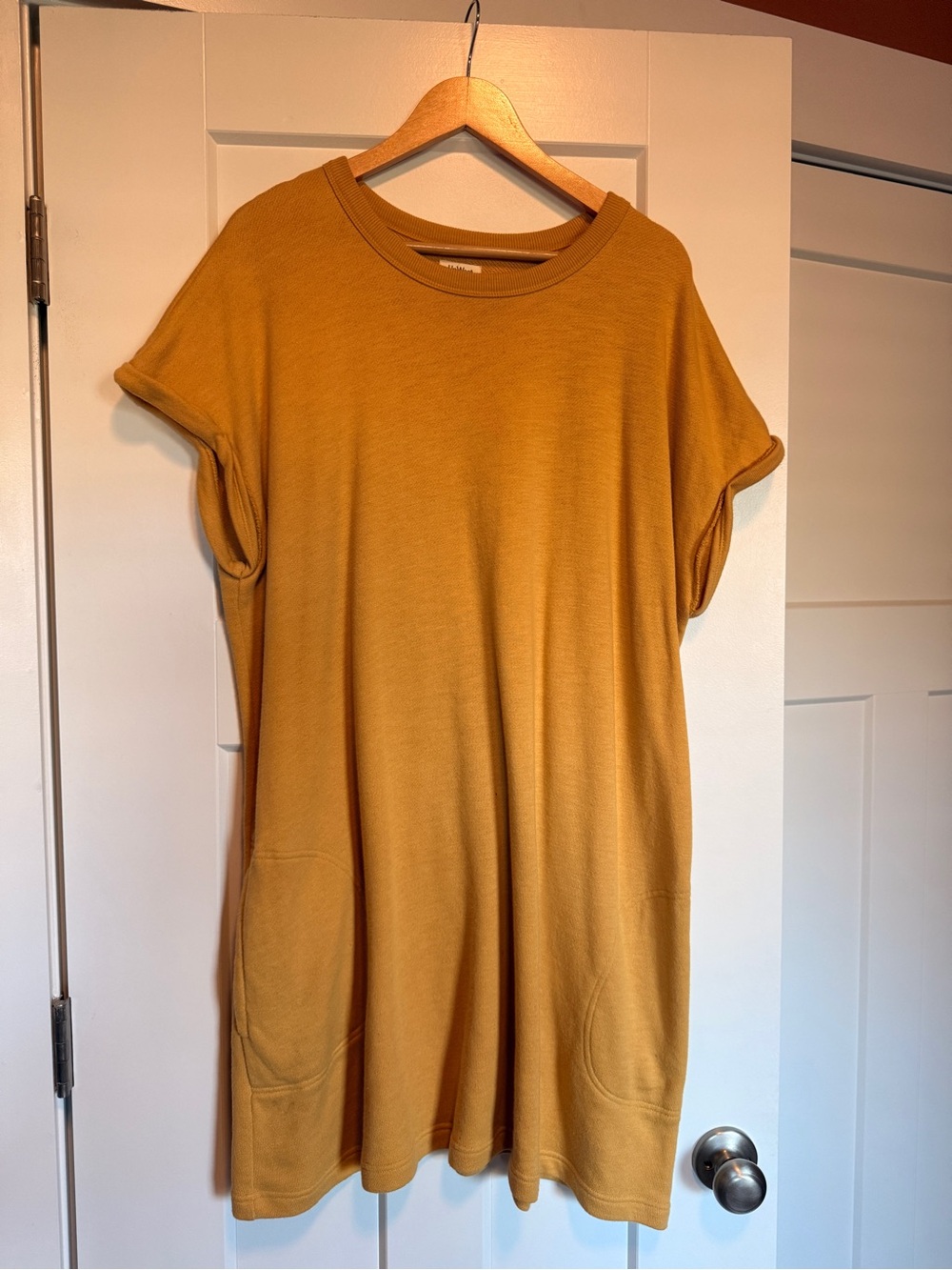 UpWest Mustard Short-Sleeve Dress